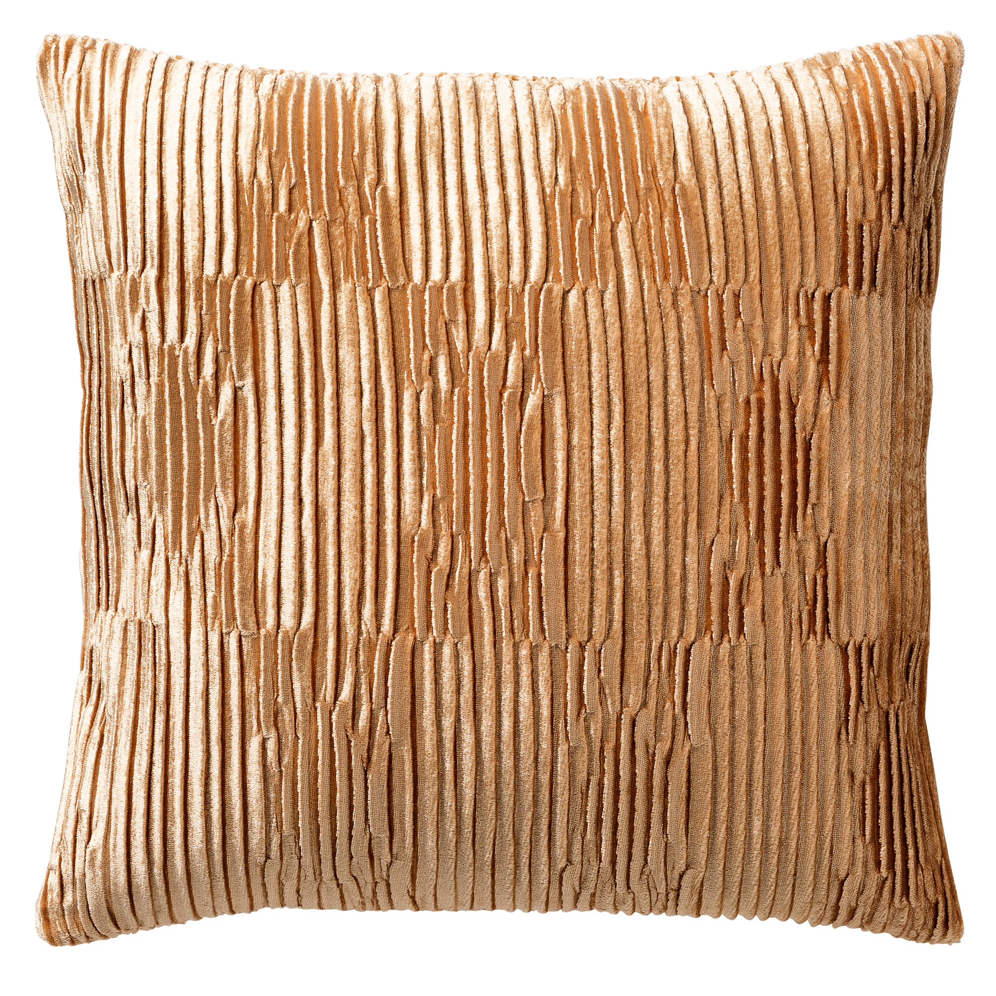 CLEMENCE - Dekokissen 45x45 cm - Almond Buff - braun