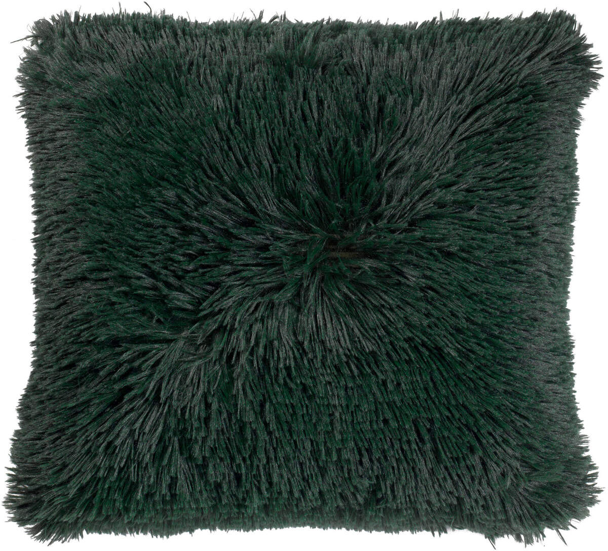 FLUFFY - Dekokissen 45x45 cm - superweich - einfarbig - Mountain View - dunkelgrün