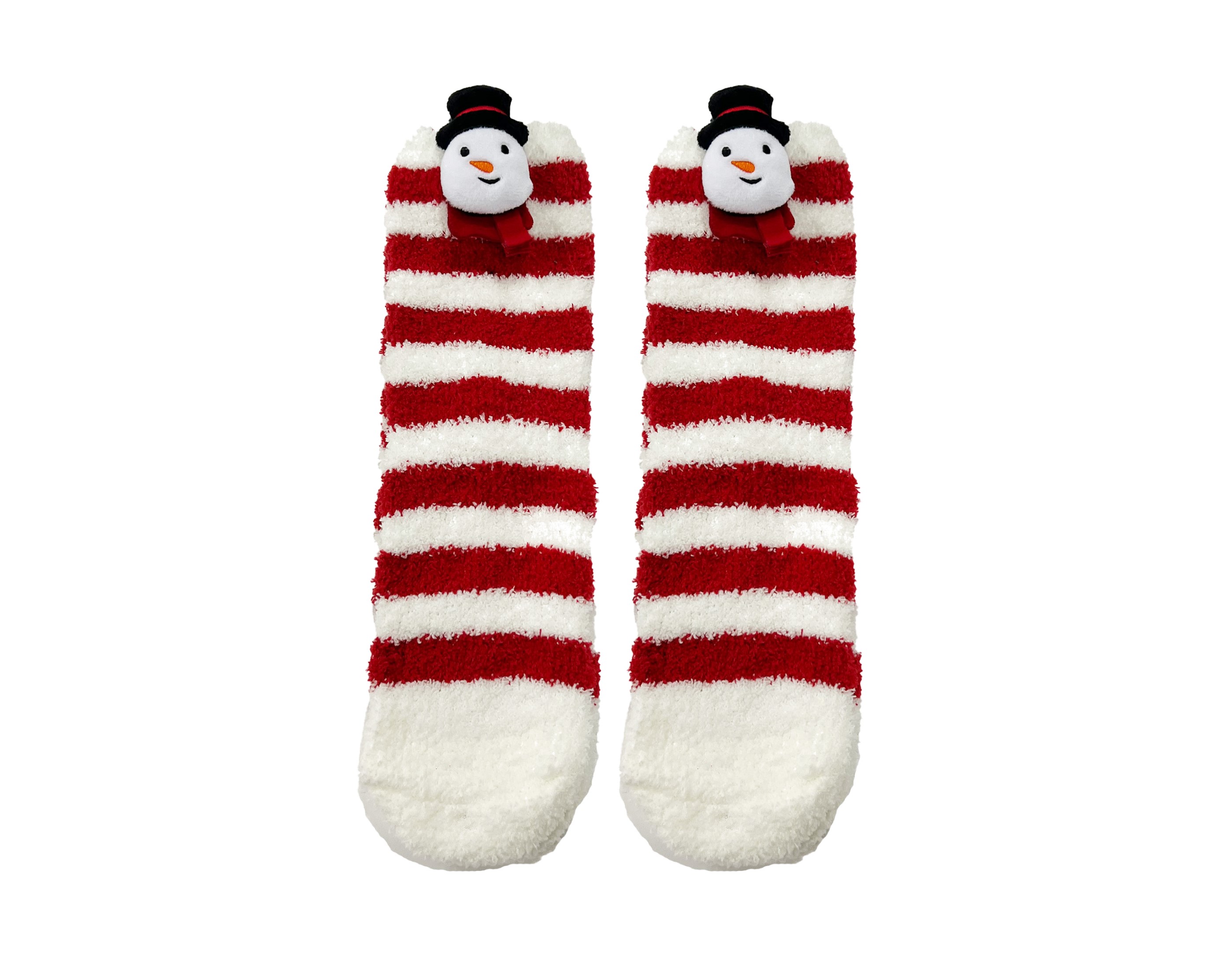 FUNNY SNOWMAN - House socks - One size - Biking Red - Red, white