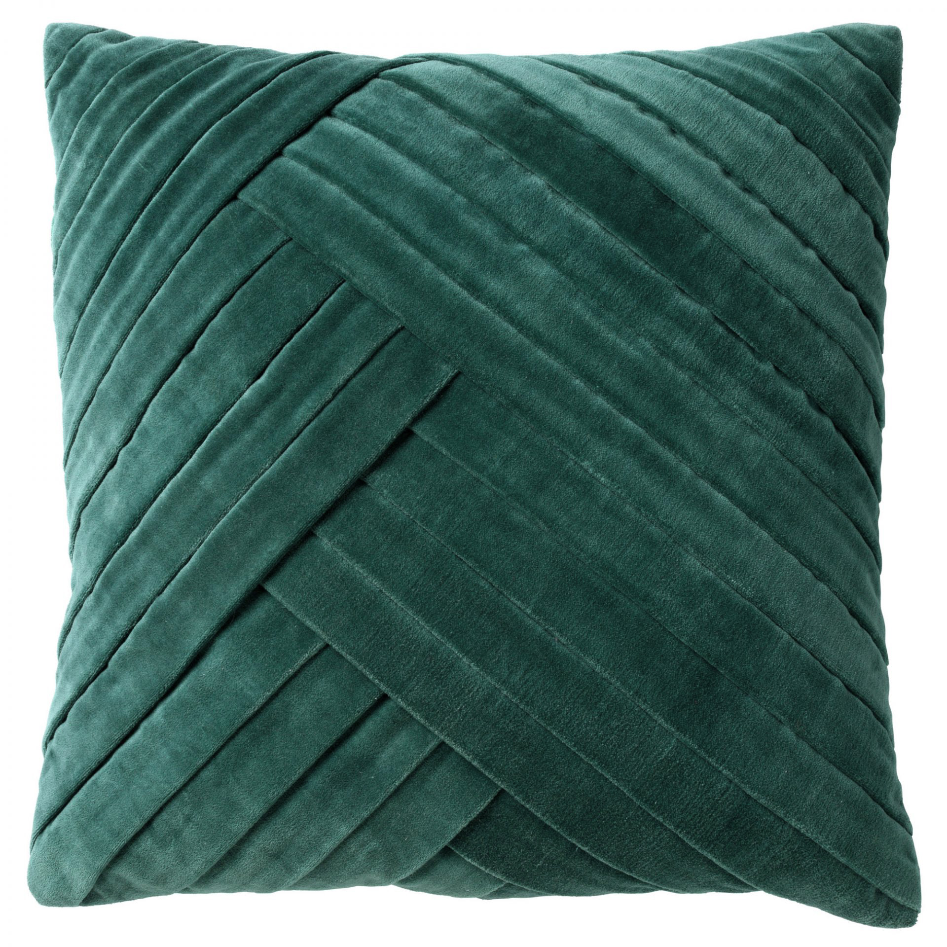 GIDI - Kussenhoes 45x45 cm - velvet - effen kleur - Sagebrush Green - groen