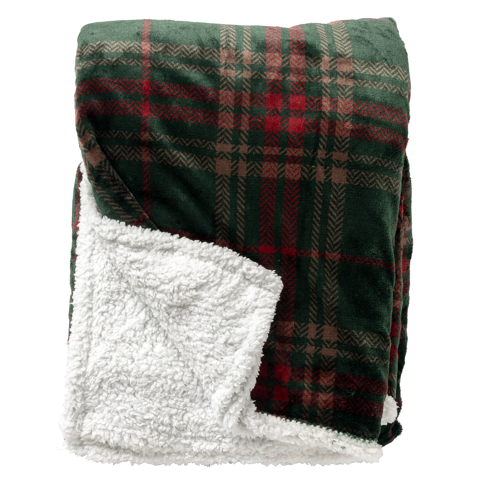 CARLTON - Plaid Polaire 150x200 cm - Mountain View - Vert 