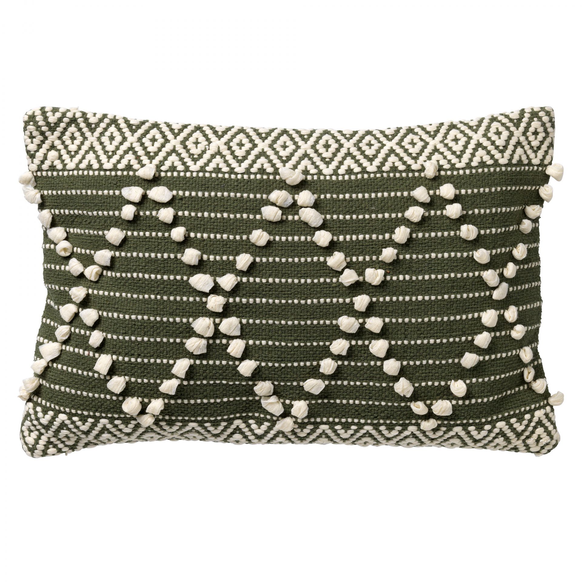 JULIEN - Coussin en coton 40x60 cm Chive - vert